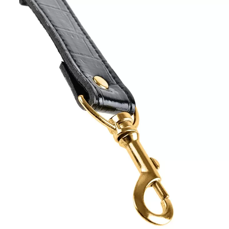 Фиксаторы Fetish Fantasy Gold черные с золотом