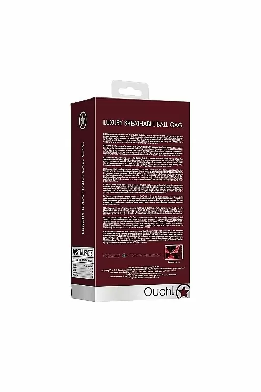 Дышащий кляп-шарик Breathable Luxury Ball Gag — удобный и стильный