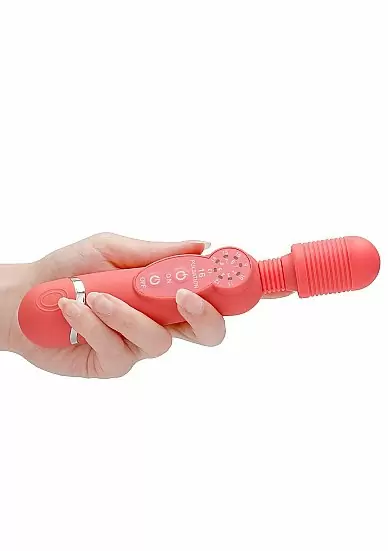 Универсальный массажер Silicone Massage Wand - розовый