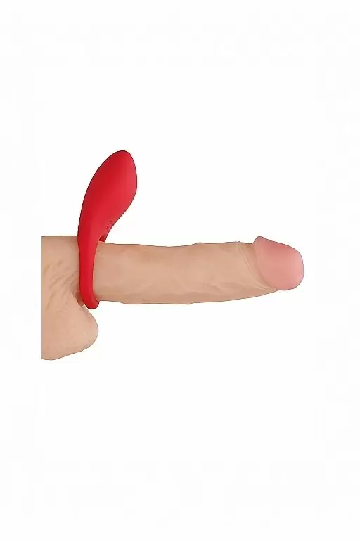 Виброкольцо с вибропультом управления Poise (красный)