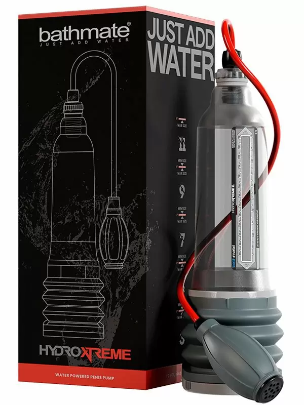 Гидропомпа Bathmate HydroXtreme11 crystal, с грушей, для мужчин с размером до 28 см