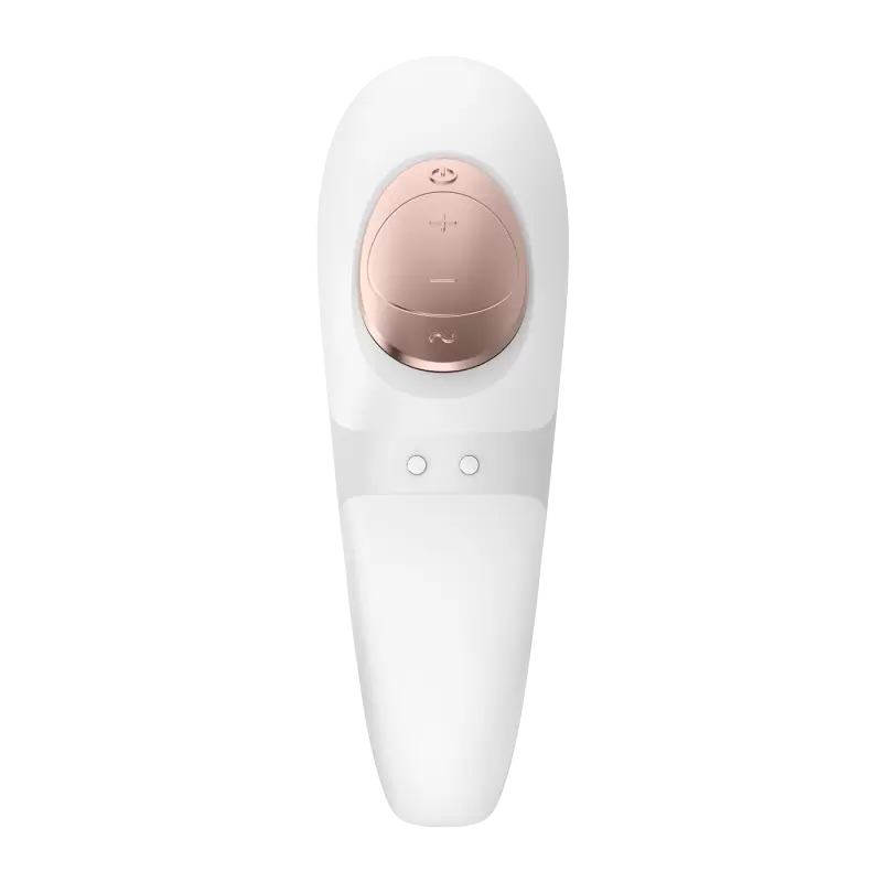 Вакуумно-волновой вибратор для пар Satisfyer Pro 4 Couples, 11,5 см, 10 режимов, белый с золотом
