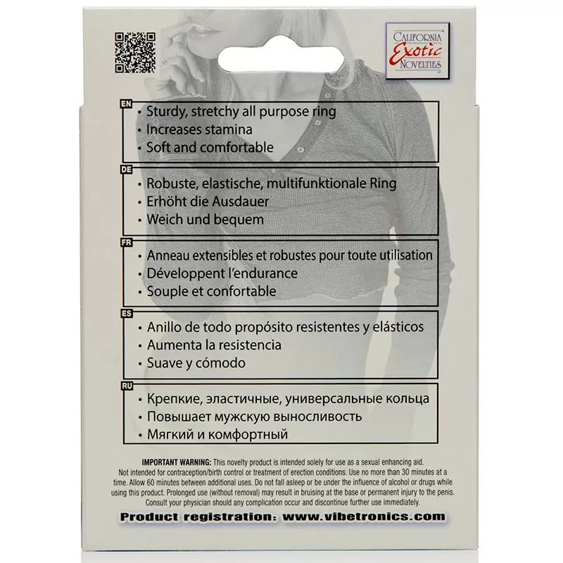 Эрекционное кольцо Shane’s World Rock Star Ring – прозрачный