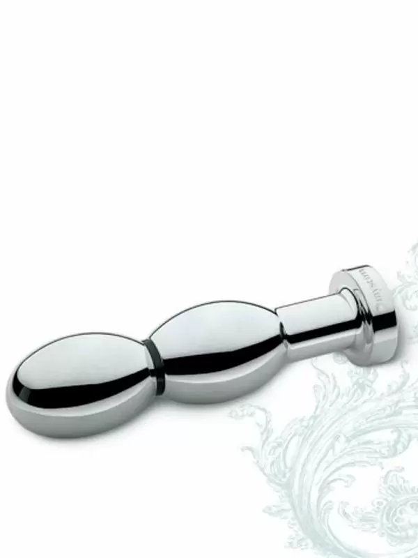 Анальный стимулятор Mystim Othello Ovaldildo для подключения к источнику электроимпульсов, 14 см, серебристый