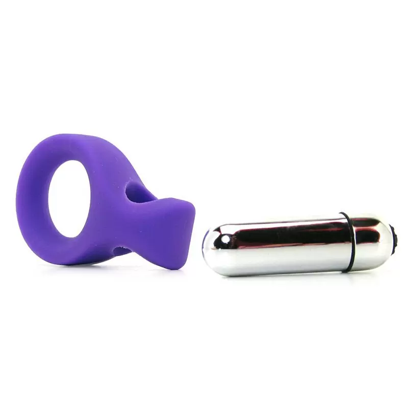 Вибро-кольцо Embrace Lover’s Ring – фиолетовое