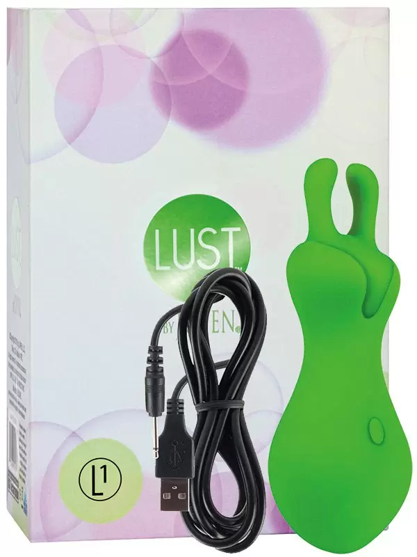 Перезаряжаемый мини-вибромассажер Lust by Jopen L1 – зеленый