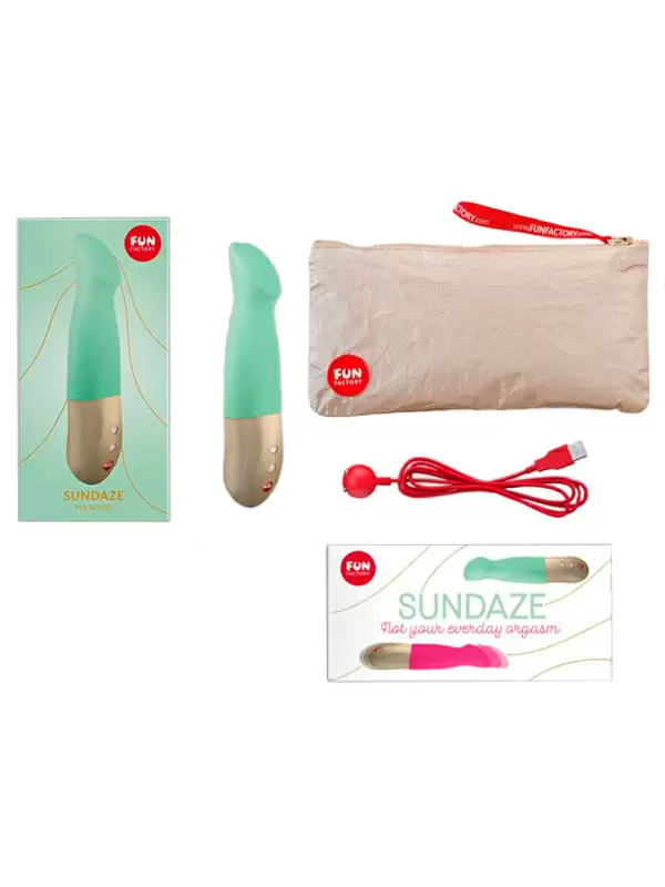 Многофункциональный вибратор Fun Factory Pulse Vibe Sundaze pistachio,  стимулирует точку G, 11 режимов