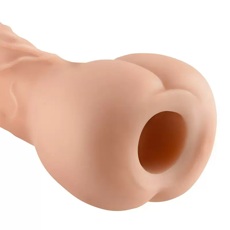 Насадка увеличитель Ass-Fucker Extension с основанием в виде попки – телесная	