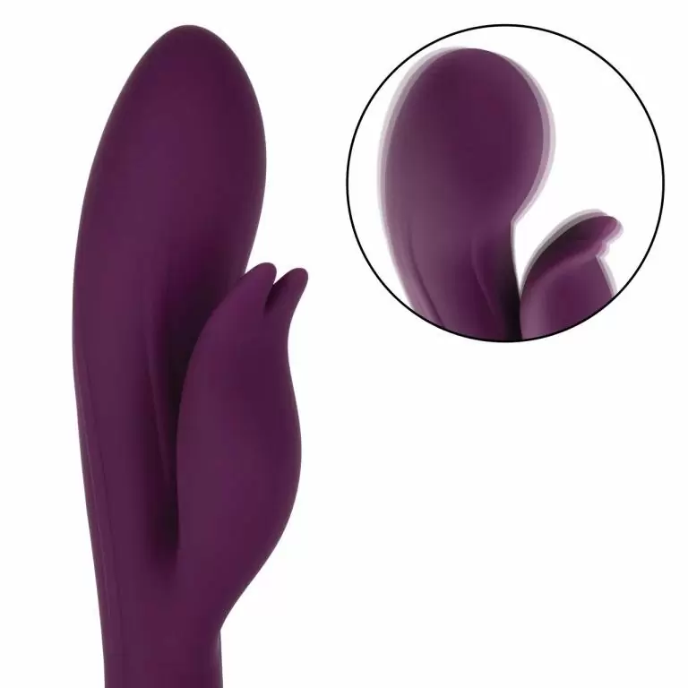 Изогнутый вибратор-кролик OBSESSION DESIRE, 22,3 см, силикон, фиолетовый