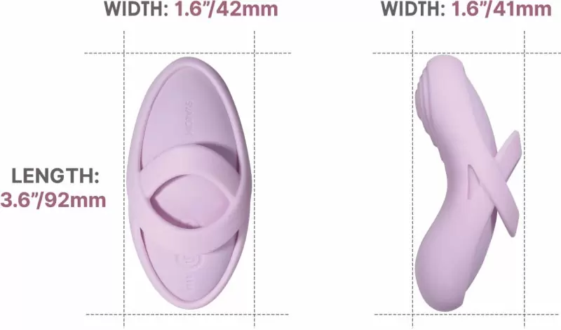 Мини-вибратор на пальцы Svakom Echo 2 с функцией нагрева, 5 режимов, 5 скоростей, дистанционное управление, функция блокировки, розовый