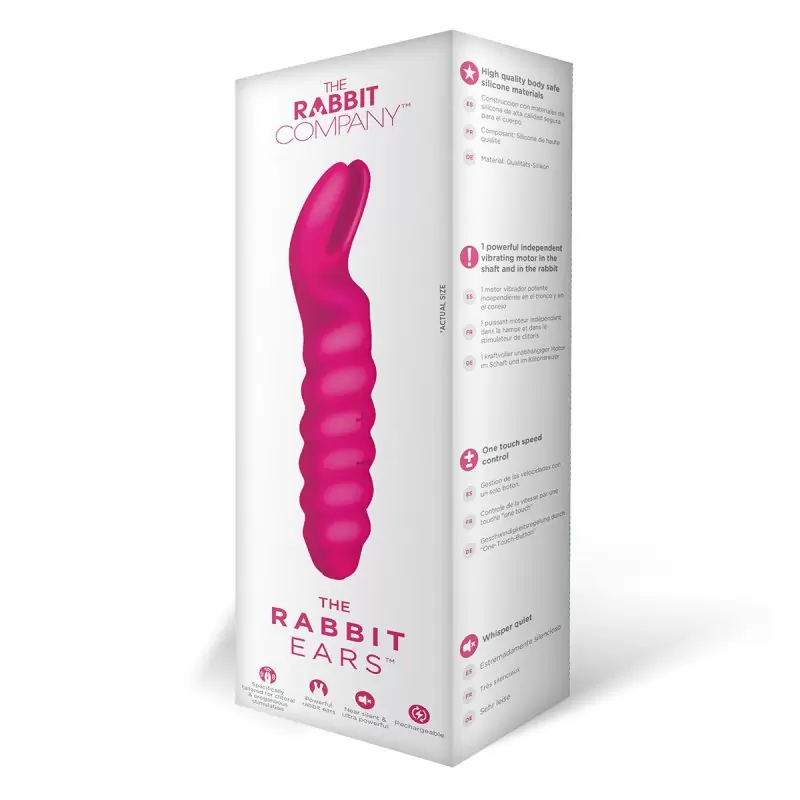 Вибратор «Кроличьи ушки» The Rabbit Company The Rabbit Ears – малиновый