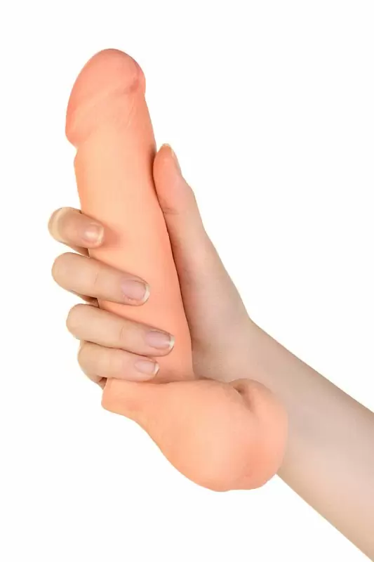 Страпон с вибрацией TOYFA RealStick Elite - телесный