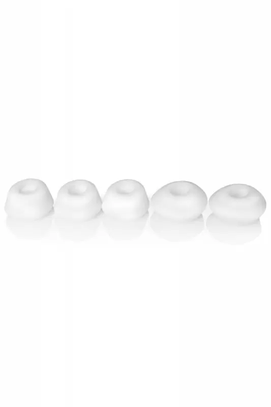 Набор сменных насадок для бесконтактного стимулятора клитора Satisfyer Pro 2, белый, 5 шт.