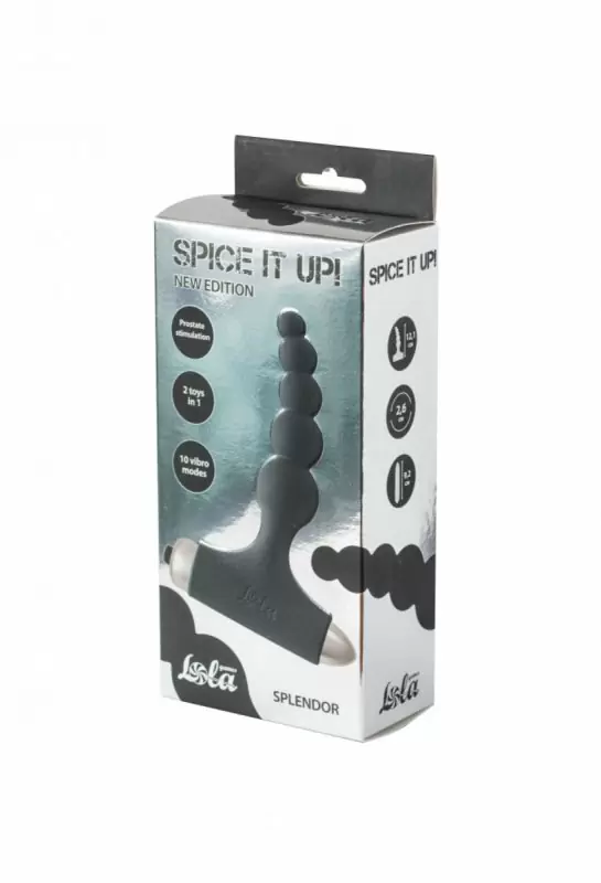 Анальная пробка с вибрацией Spice it up New Edition Splendor Black 8017-01lola