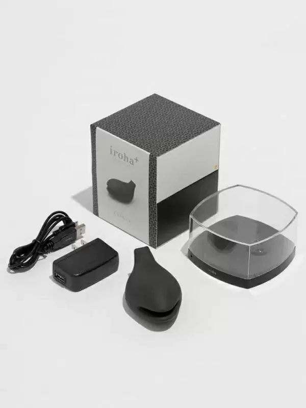 Необычный стимулятор клитора Iroha+ Yoru, 9,8 см, 3 режима, черный