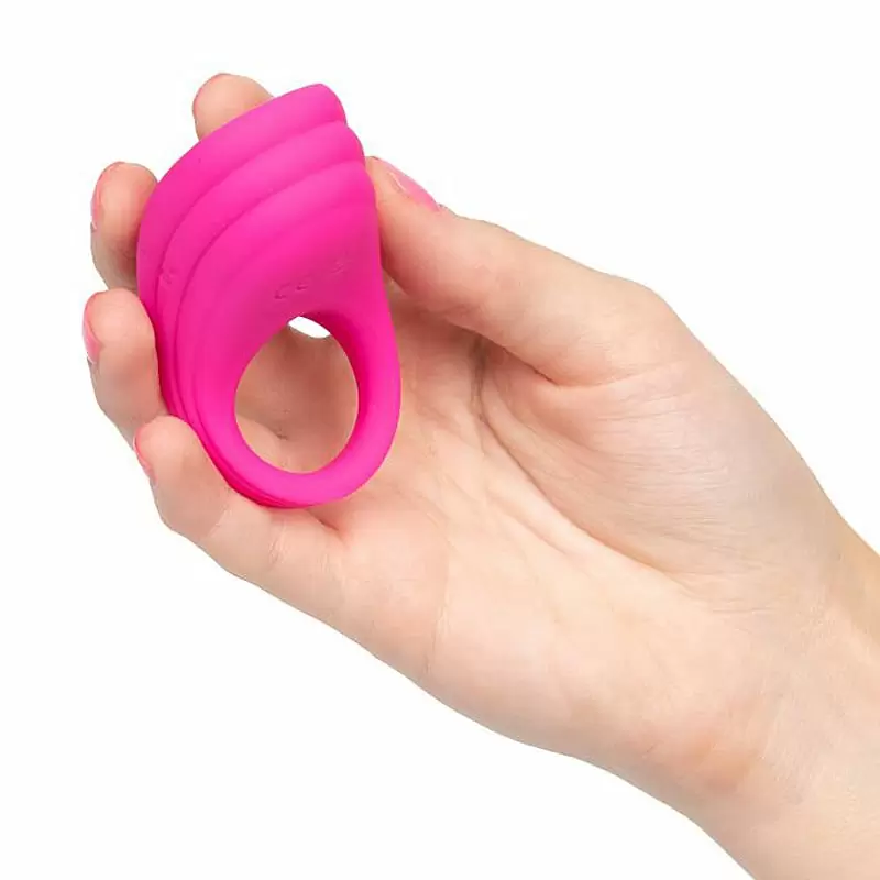 Эрекционное виброкольцо Remote Pleasure Ring с беспроводным пультом – розовый