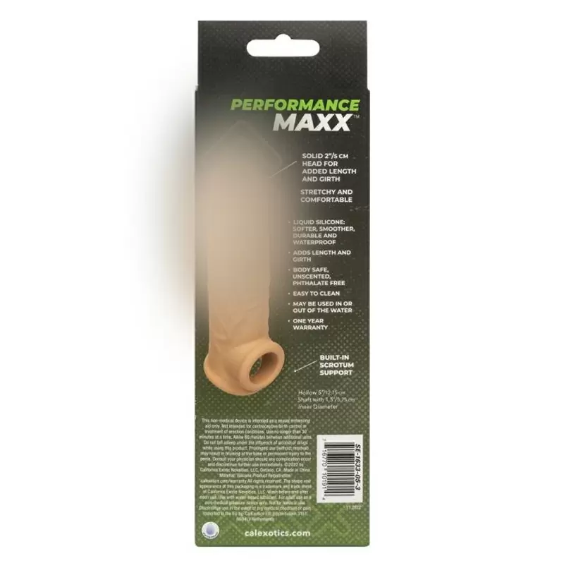 Увеличивающая насадка Performance Maxx Life-Like Extension, 18,5 см, силикон, телесный