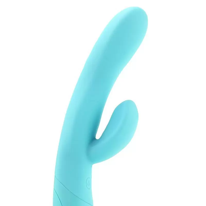 Вибромассажер Impress Tongue со стимуляцией клитора – голубой