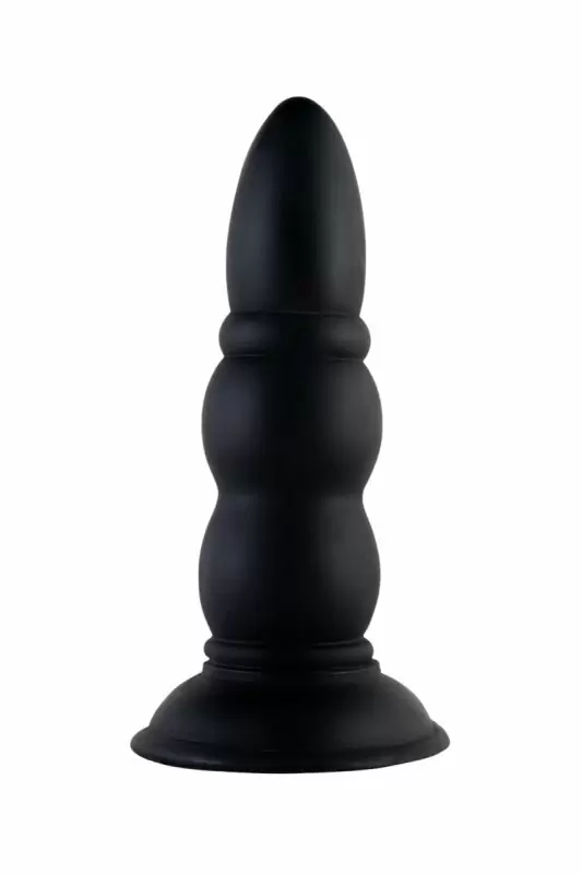 Большая анальная втулка 16 см TOYFA Black&Red – чёрный 