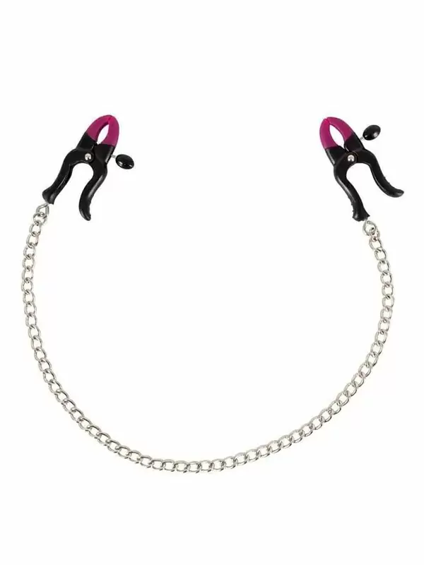 Элегантные зажимы на соски Orion Silicone Nipple Clamps, силикон, 52 см, черный