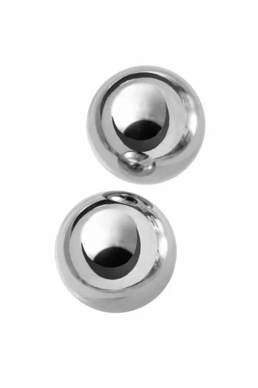 Металлические вагинальные шарики TOYFA диаметром 2,5 см - серебристый