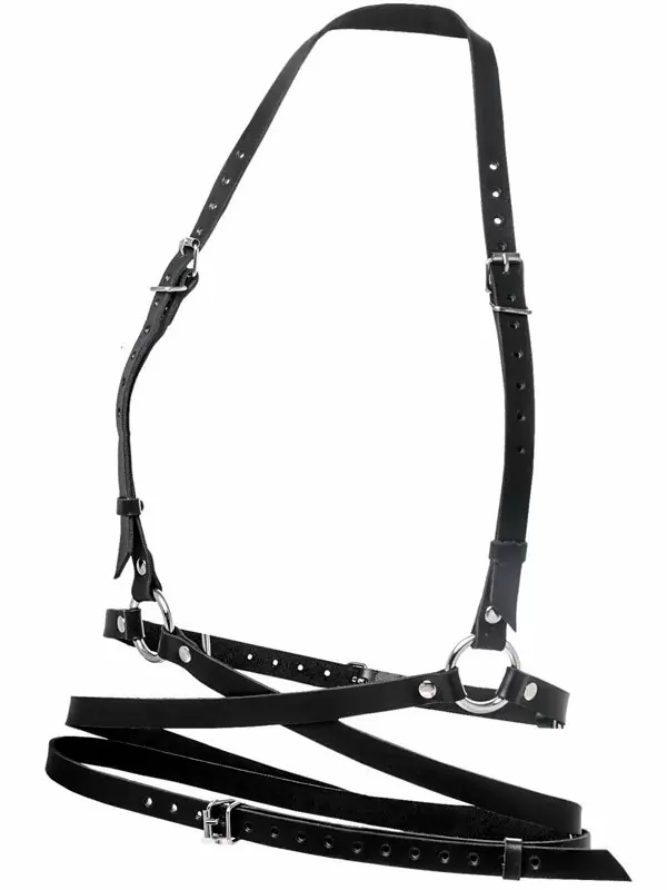 Портупея Pecado BDSM, «Осанка», натуральная кожа, чёрная