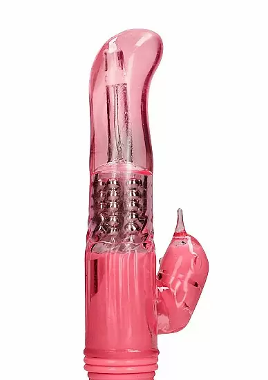 ВИБРАТОР КРОЛИК ROTATING DOLPHIN - розовый