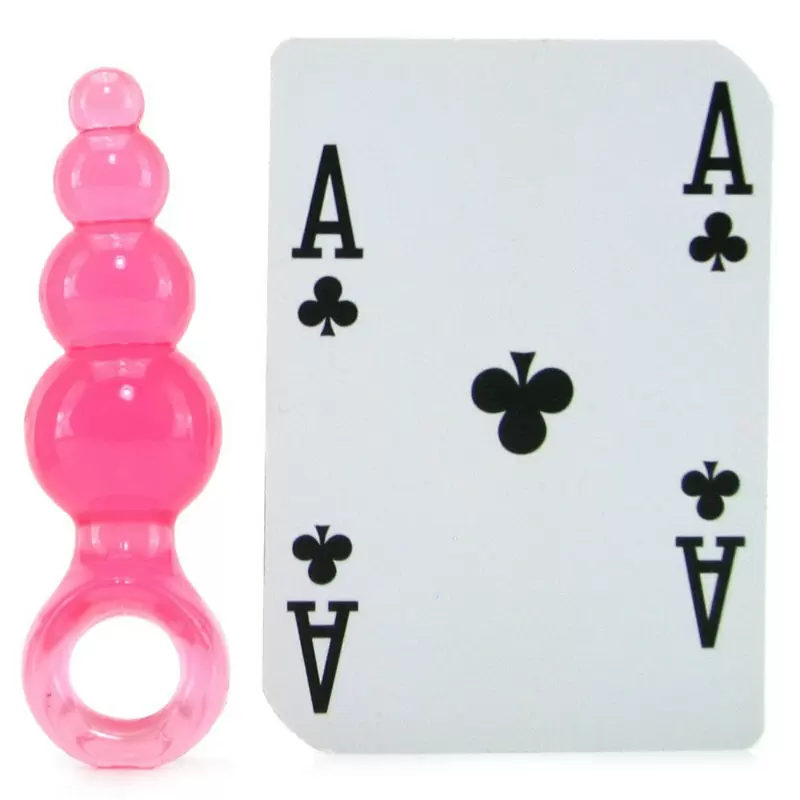 Анальная пробка с кольцом Jolie Ripples Mini – розовая