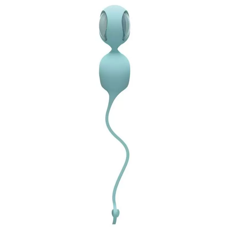 Набор сменных вагинальных шариков Ovo L1a с держателем – голубой