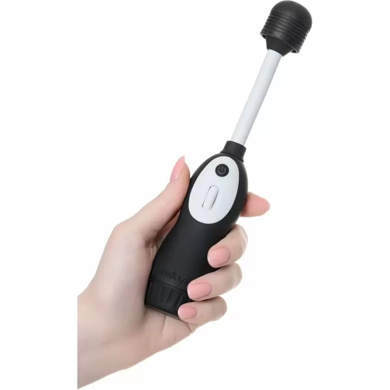 Черно-белый вибратор LaFree Denma Magic Eyes с функцией массажера тела, 20,4 см