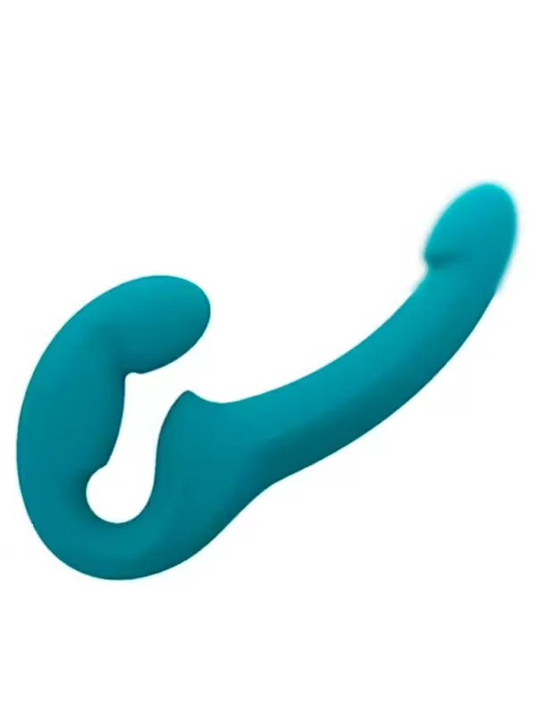 Анатомический страпон Fun Factory Share Lite, безремневой, диаметр 3,8 см, синий