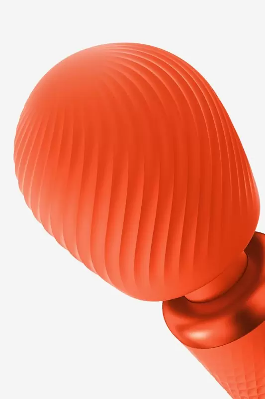 Мощный вибратор Fun Factory VIM VIBRATING WAND, 5 скоростей, силикон, оранжевый