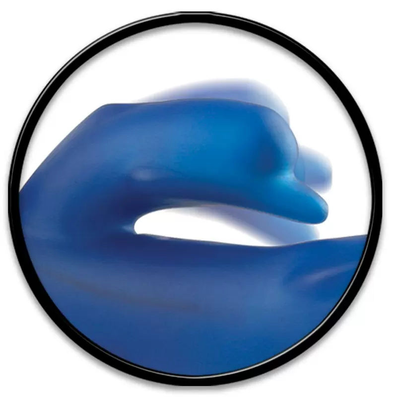 Полый страпон со стимуляторм клитора Dolphin Hollow Strap-On с вибрацией – синий