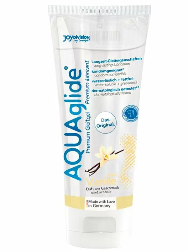 Орально-вагинальная смазка JoyDivision AQUAglide со вкусом ванили, 100 мл