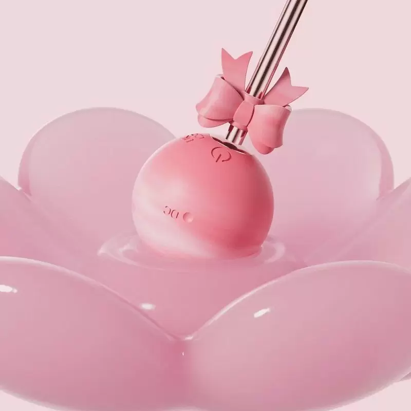 Необычный вибратор «Sweet Bobo» в дизайне леденца на палочке, розовый.