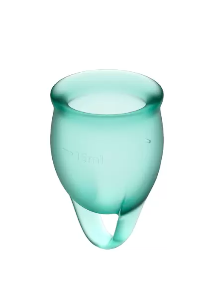 Набор менструальных чаш Satisfyer Feel confident Menstrual Cup (dark green)