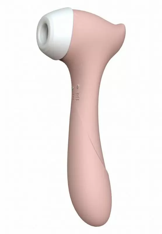 Вакуумный бесконтактный стимулятор клитора и вибратор Halo, цвет розовый