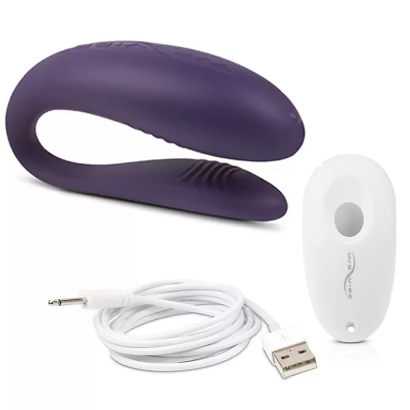 Премиальный вибратор для пар с дистанционным пультом We-Vibe Unite – фиолетовый
