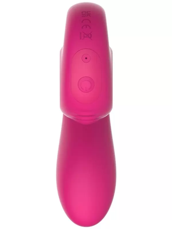 Розовый анатомический вибратор SVibe GIZI Lite с 2 моторами и 5 режимами, 12 см