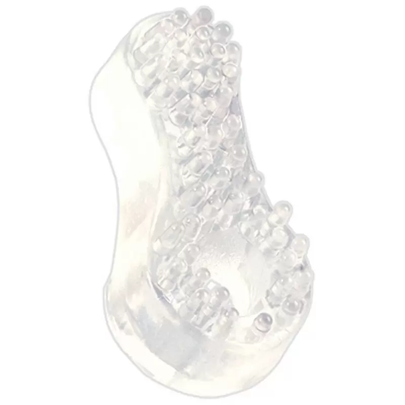 Кольцо на пенис Support Ring Tickler со щетинками – прозрачное