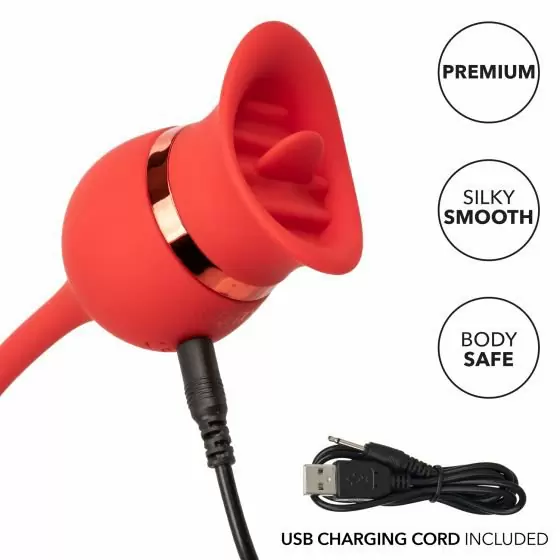 Вибратор Casanova с функцией «мерцающий язычок»