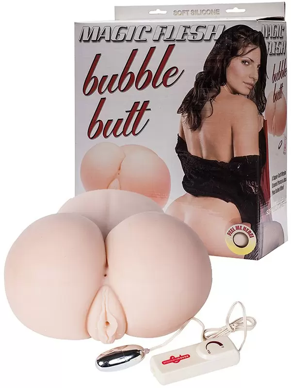 Вагина и анус реалистичные Magic Flesh Bubble Butt с вибрацией