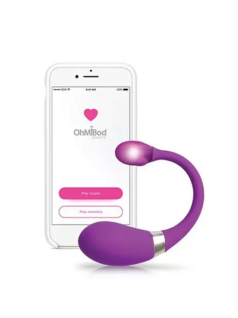Интерактивный вибратор OhMiBod Esca - фиолетовый