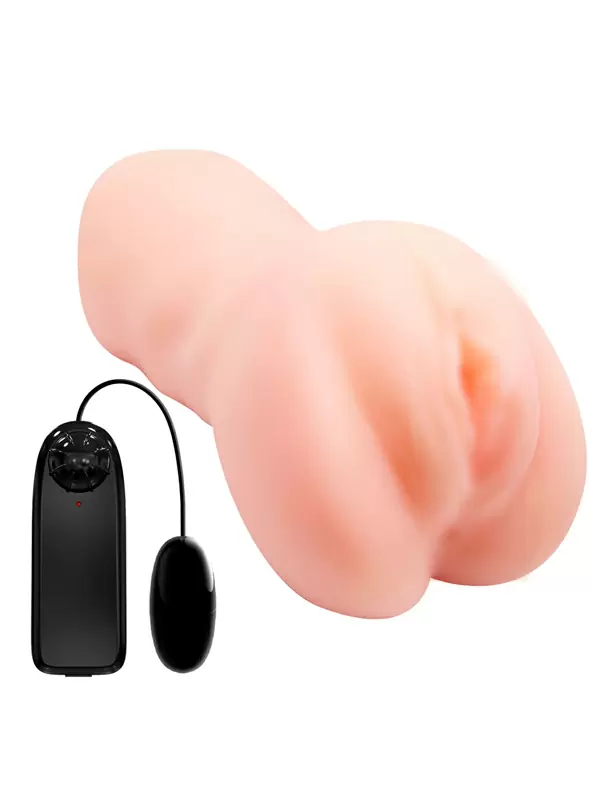 Реалистичный мастурбатор Baile Crazy Bull Vibrating Pocket Pussy Lea, 16 см, вагина, с вибропулей, с проводным пультом