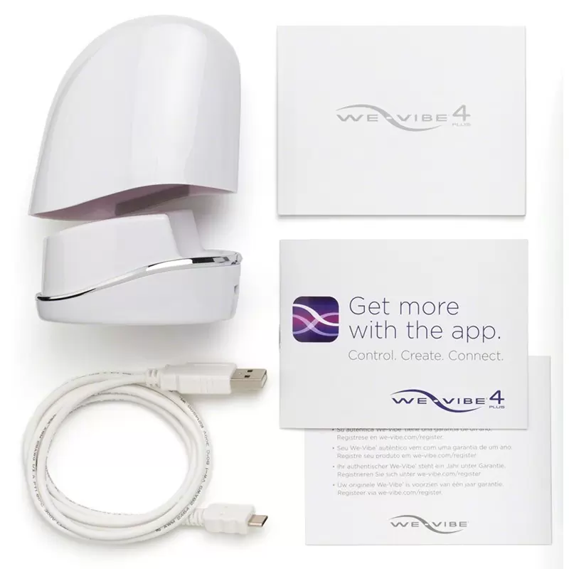 Вибромассажер для пар на радиоуправлении We-Vibe 4 Plus – серый