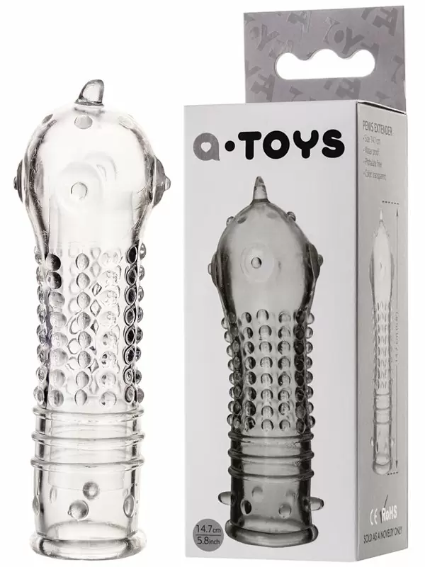 Увеличивающая насадка на пенис TOYFA A-Toys – прозрачный