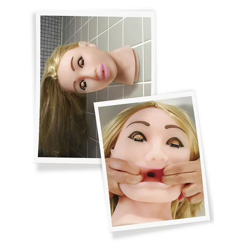 Мастурбатор Fuck My Face на присоске – блондинка