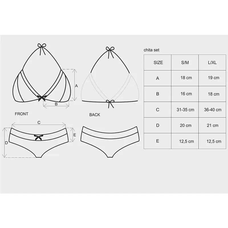 Страстный комплект с леопардовым узором Chita (Obsessive) – S/M