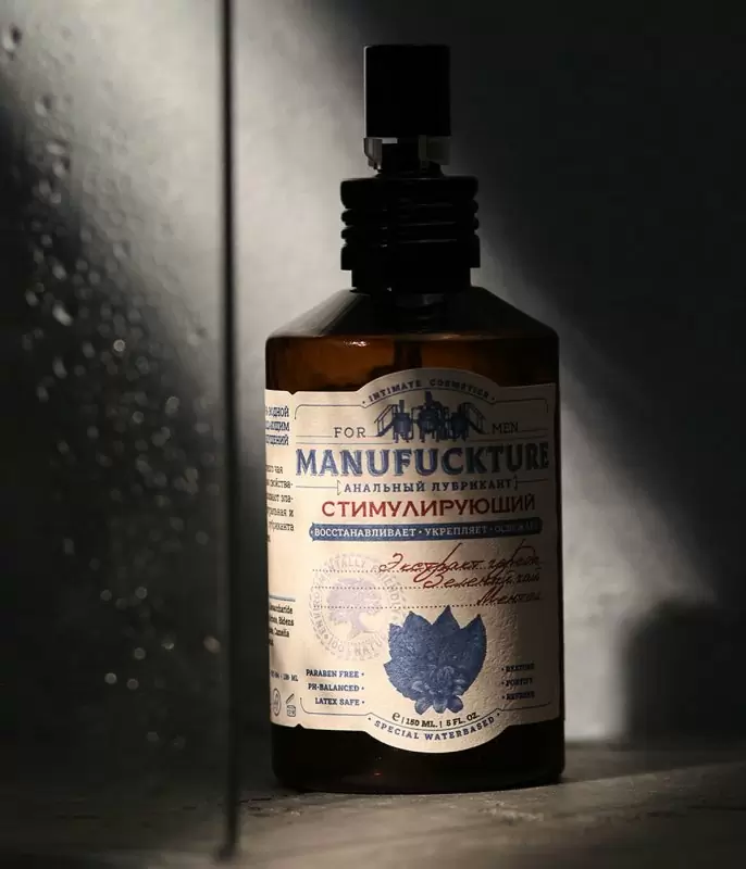 Стимулирующий анальный интимный гель MANUFUCKTURE, с чередой и зеленым чаем, 150 мл
