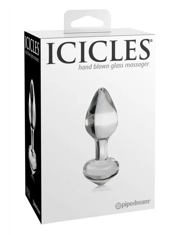 Анальный стимулятор Icicles No. 44 из стекла – прозрачный
